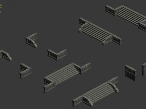 waterway - steps 3D 模型