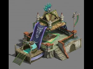 Водное облако зе - жилой дом 3D Модель