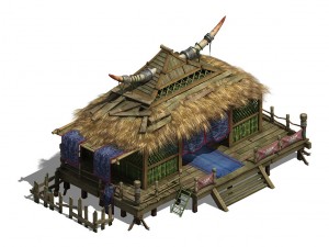 water cloud ze - horn cottage 3D Модель