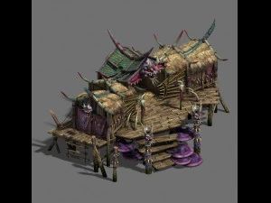 nuvola d'acqua ze - edificio della stregoneria 1 Modello 3D