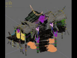 water cloud ze - witchcraft building 1 3D Model