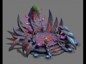 water cloud ze - witch cup altar 3D Model