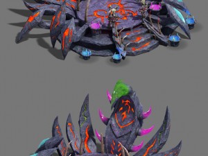 water cloud ze - witch cup altar 3D Model