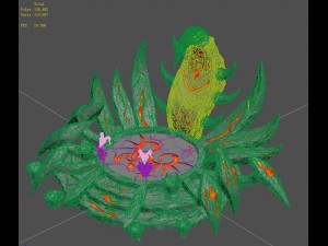 water cloud ze - witch cup altar 3D Model