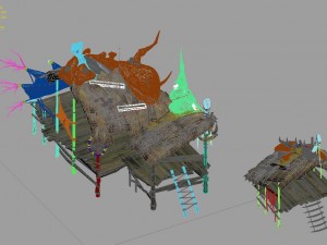 water cloudy - fish man cottage 3D Model