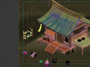 peach blossom village - residential 02 3D Модель