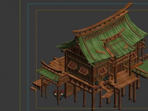 peach blossom village - folk house 03 3Dモデル