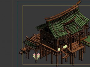 peach blossom village - folk house 03 3Dモデル