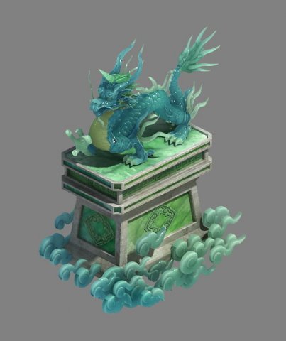 wei yan stone decoration - unicorn 3D Model .c4d .max .obj .3ds .fbx .stl .blend