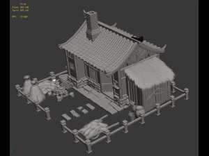 countryside - farmhouse 01 3D Model