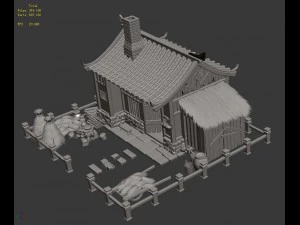 countryside - farmhouse 01 3D Model