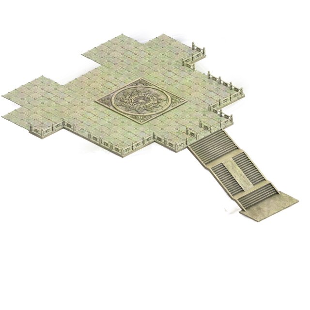 happy platform - platform terrain 3D Model .c4d .max .obj .3ds .fbx .stl .blend 