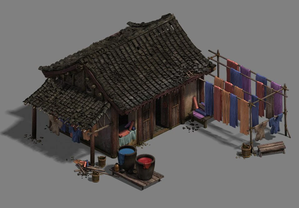 small town - clothing store 3D Model .c4d .max .obj .3ds .fbx .stl .blend