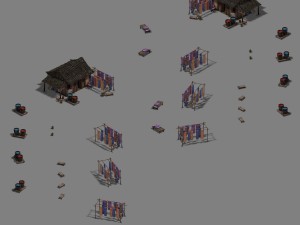 small town - clothing store Modelo 3D