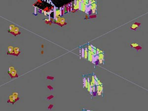 small town - clothing store 3D Model