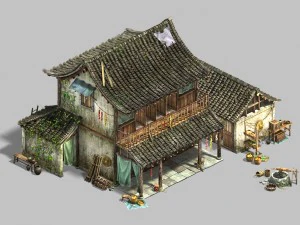 містечко - житловий 05 3D Модель