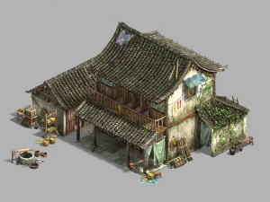 small town - residential 05 3D Model