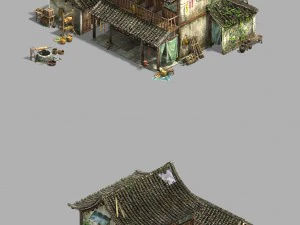 small town - residential 05 3D Model