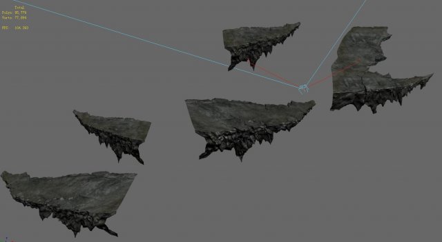 xinshoucun - pointed stone 3D Модель .c4d .max .obj .3ds .fbx .stl .blend 