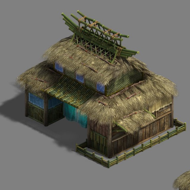 xinshoucun - dwelling cottage Modèle 3D .c4d .max .obj .3ds .fbx .stl .blend 