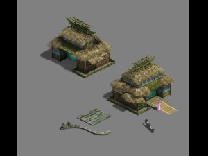 xinshoucun - dwelling cottage Modèle 3D