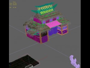 xinshoucun - dwelling cottage Modèle 3D
