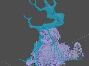 new hand village - lion tree 3D Model