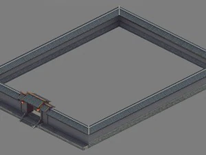 yamen facade 3D Model