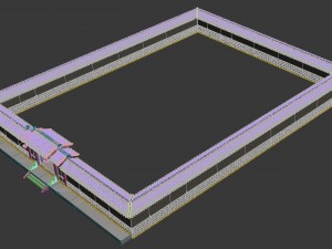 yamen facade 3D Model