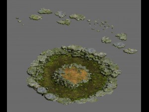 field - river 3D Модель