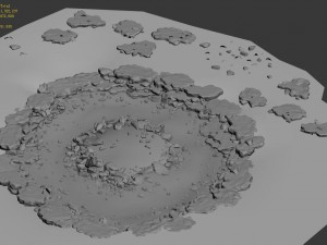 field - river 3D Modell