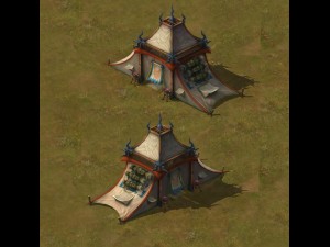 field - military tent 3D 모델