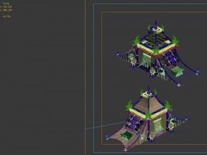 field - military tent 3D 模型