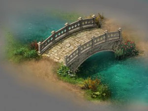 salvaje - puente de piedra Modelo 3D