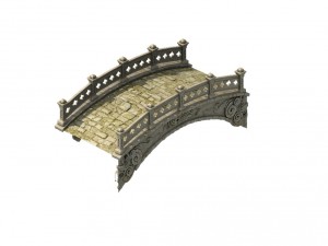 wild - stone bridge Modèle 3D