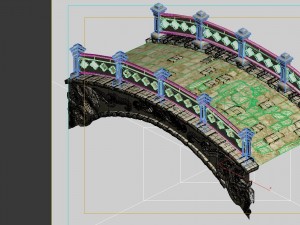 wild - stone bridge Modèle 3D