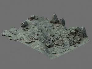 field - stone surface 3D-Modell