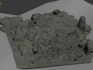 field - stone surface 3D मॉडल