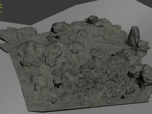 field - stone surface 3D Model