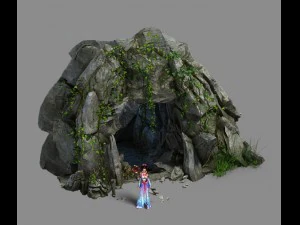 field - stone hole 3D Model