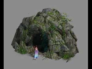 field - stone hole 3D Model