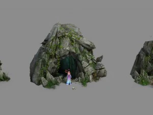field - stone hole 3D Model
