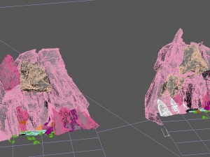 field - stone hole Modello 3D