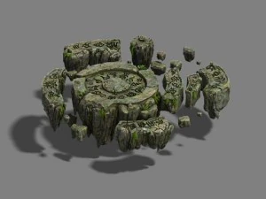 field - stone altar 3D Model