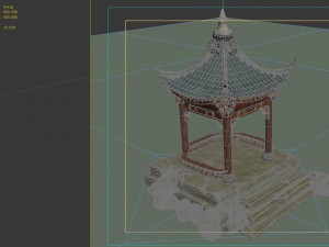 field - pavilion Modello 3D