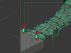 field - cable suspension bridge 01 Modelo 3D