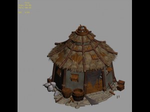 field - zhuojun army granary 01 3D Model