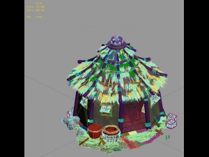 field - zhuojun army granary 01 3D Model