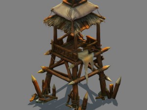 field - zhuojun army sentinel 01 3D Model