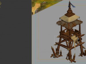 field - zhuojun army sentinel 01 Model 3D